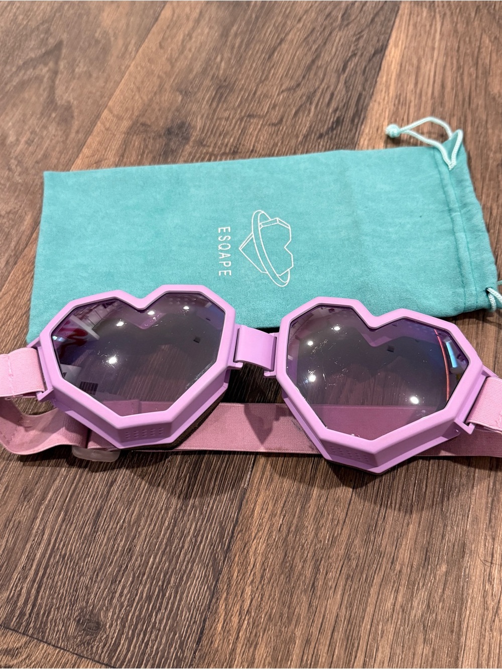 Esqape Heart Goggles - Lavender